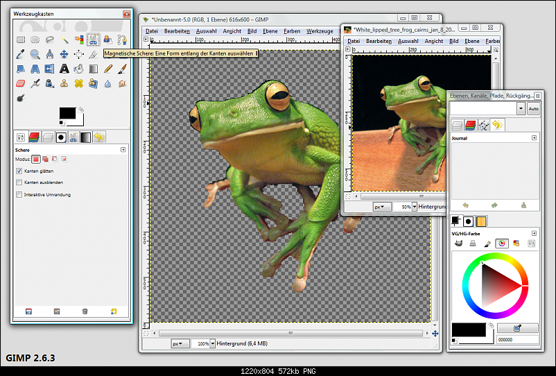 Klicke auf die Grafik fr eine grere Ansicht 

Name:	Gimp_2.6.3_unter_Windows_Vista.png 
Hits:	388 
Gre:	571,9 KB 
ID:	5908