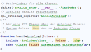 Autoload: PHP-Klassen ohne includes automatisch laden