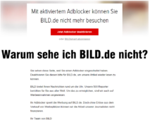 Bild.de: Werbeblocker müssen draußen bleiben