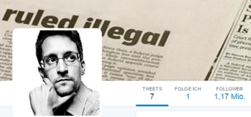 Edward Snowden ist auf Twitter und folgt der NSA