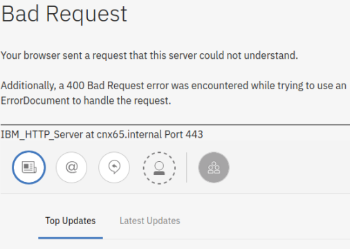 Doppelter Hostname in Header bei Kubernetes Ingress Backend – Connections Component Pack: Bad Request