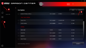 Bios/UEFI-Update bei MSI X570-A PRO über das Dragon Center