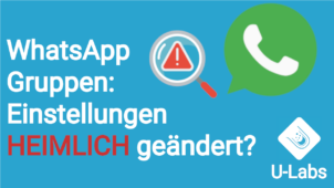 WhatsApp ändert heimlich die Gruppeneinstellungen = Angriffe und Spam?  Kettenbrief einfach erklärt (Text + Video)