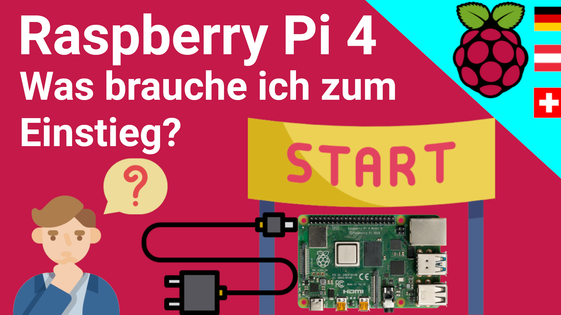Raspberry Pi 4 Einstieg: Was braucht man für den Einstieg und warum? Einkaufsliste für Anfänger erklärt (Text + Video)