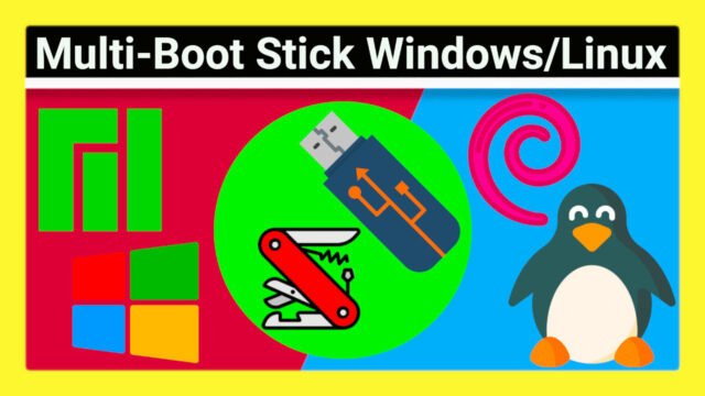 Multi-Boot USB-Stick/SSD: So startest du mehrere ISOs/Installationsmedien für Betriebssysteme vom gleichen Stick (Ventoy PocketKnife #1)