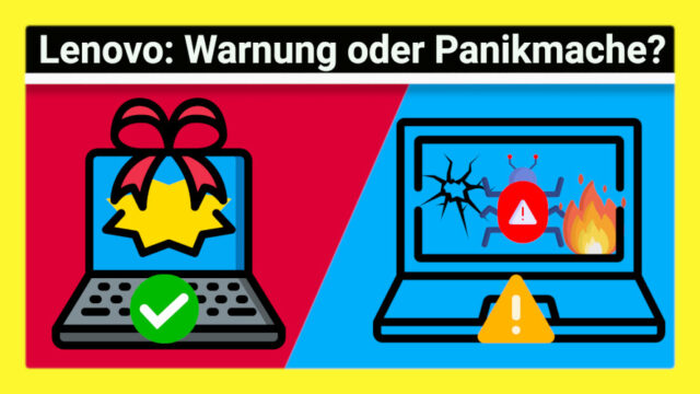 Lenovo warnt: So gefährlich sind gebrauchte PCs & Laptops?