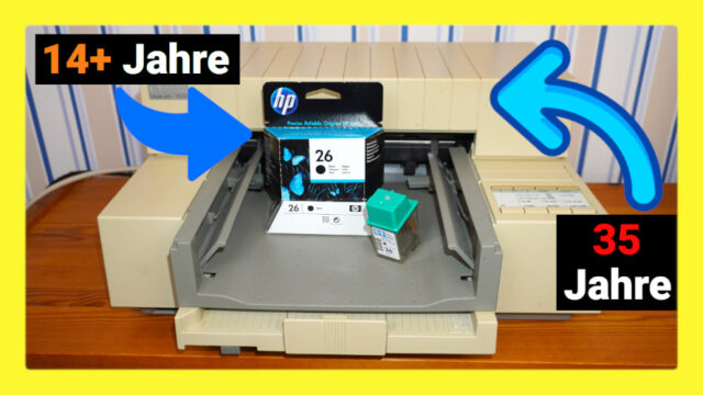 Funktioniert 14 Jahre abgelaufene Druckertinte noch?